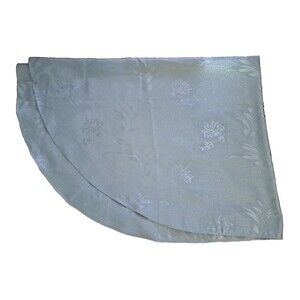 Damask Silver Tablecloth Floral Reversible Dinner Party Fancy Elegant 86x62